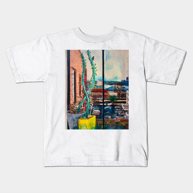 Quarantine Painting, Brooklyn NY Kids T-Shirt by ANoelleJay